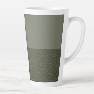 Tweekleurige Moss Green Custom Latte Mok