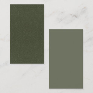 Tweekleurige Moss Green Flat Note Kaart - Notitiekaartje