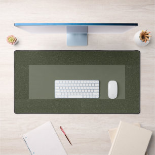 Tweekleurige Moss Green Lijst Desk Mat - 