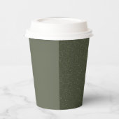 Tweekleurige Moss Green Paper Cup – Papieren Bekers (Links)