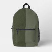 Tweekleurige Moss Green Rugzak – Aangepast ontwerp (Voorkant)