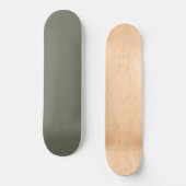 Tweekleurige Moss Green Skateboard Deck - (Voorkant)
