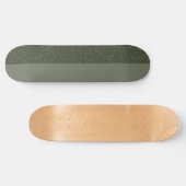 Tweekleurige Moss Green Skateboard Deck -  (Horizontaal)