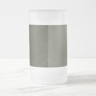 Tweekleurige Moss Green Textured Beer Mok – Aanpas
