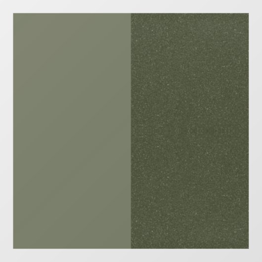 Tweekleurige Moss Green Window Cling – Raamsticker (Vel)