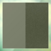 Tweekleurige Moss Green Window Cling – Raamsticker (Vel 3)