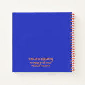 Tweekleurige Myceense Grieks geïnspireerd Bull Not Notitieboek (Achterkant)