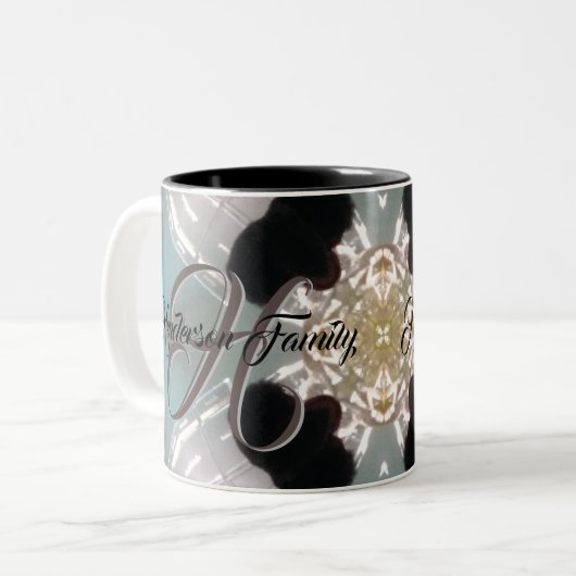 Tweekleurige Neutral Coffee Mok - Minimalistisch B (Voorkant links)