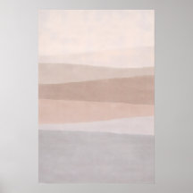 Tweekleurige Neutrale Abstracte Minimalistische Mo