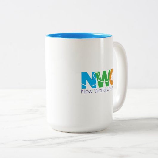 Tweekleurige New World Chorale-Mok Tweekleurige Koffiemok (Voorkant rechts)