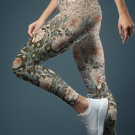 Tweekleurige Pimpernel Dusty Pink & Blauwgroen Blu Leggings
