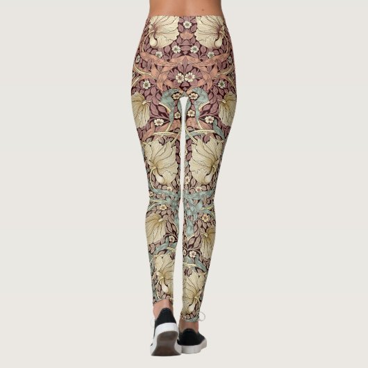 Tweekleurige Pimpernel Dusty Pink & Blue Morris Leggings (Achterkant)