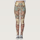 Tweekleurige Pimpernel Dusty Pink & Blue Morris Leggings (Voorkant)
