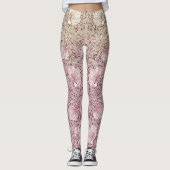 Tweekleurige Pimpernel Dusty Pink & Cream Morris Leggings (Voorkant)