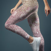 Tweekleurige Pimpernel Dusty Pink & Cream Morris Leggings