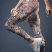 Tweekleurige Pimpernel Dusty Pink & Grey Blue Morr Leggings