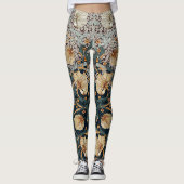 Tweekleurige Pimpernel Yellow & Blauwgroen Blue Mo Leggings (Voorkant)