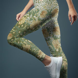 Tweekleurige Pimpernel Yellow & Green William Morr Leggings
