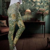 Tweekleurige Pimpernel Yellow & Green William Morr Leggings