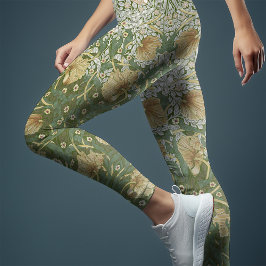 Tweekleurige Pimpernel Yellow & Green William Morr Leggings