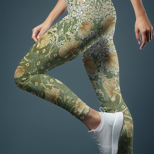 Tweekleurige Pimpernel Yellow & Green William Morr Leggings