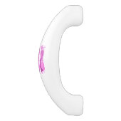 tweekleurige roze mermaïden keramische kastgreep (Zijkant)