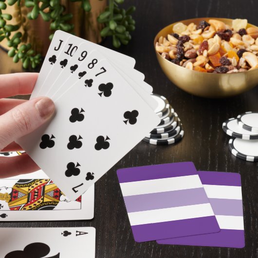 Tweekleurige strepen pokerkaarten (Insitu)