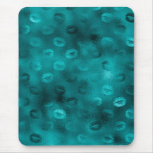 Tweekleurige Teal Glam Glitter Lippen Patroon