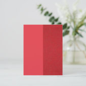 Tweekleurige Tomaat Rood Geluids Uitnodiging – Aan (Staand voorkant)