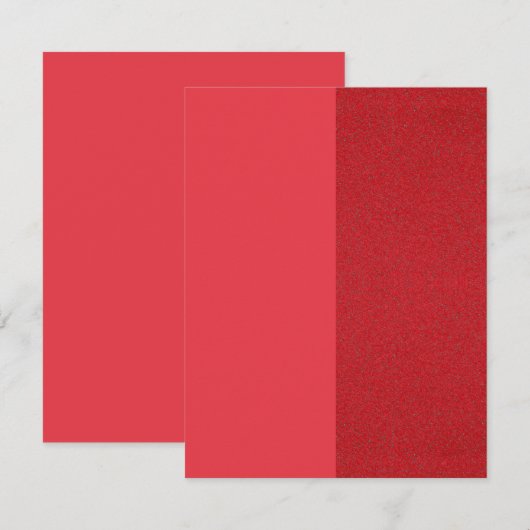 Tweekleurige Tomatenrode Lawaai Uitnodiging – Aanp (Voorkant / Achterkant)