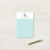 Tweekleurige "Van het bureau van" aangepaste naam Post-it® Notes (Op bureau)