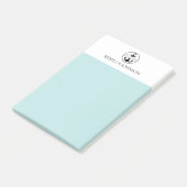 Tweekleurige "Van het bureau van" aangepaste naam Post-it® Notes (Schuin)