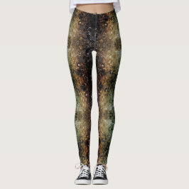 Tweekleurige voor- en achterkant paar moderne maat leggings
