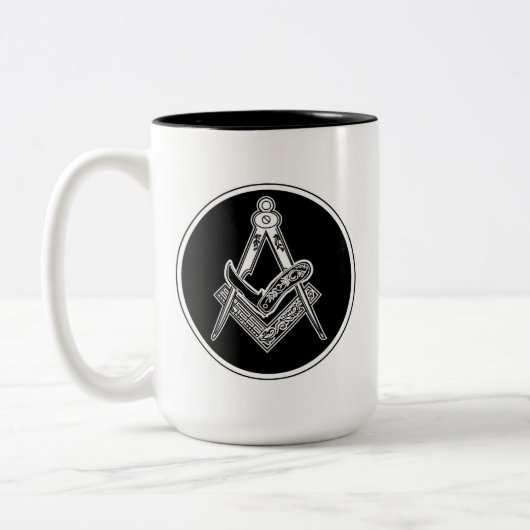 Tweekleurige vrije tuinders Mok, 444 ml Koffiemok (Links)