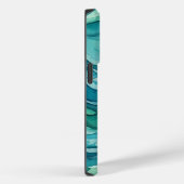 Tweekleurige waterverf oceaan golven Case-Mate iPhone case (Achterkant / Rechts)