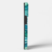 Tweekleurige waterverf oceaan golven Case-Mate iPhone case (Achterkant / Rechts)