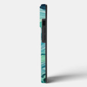Tweekleurige waterverf oceaan golven Case-Mate iPhone case (Achterkant / Links)