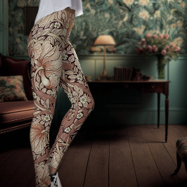 Tweekleurige yogabroek Herfst verbrand Sinaasappel Leggings