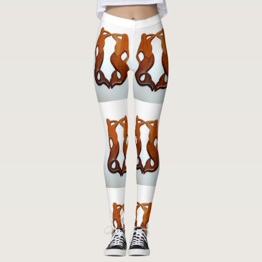 tweekleurige zeemeermin leggings (Voorkant)