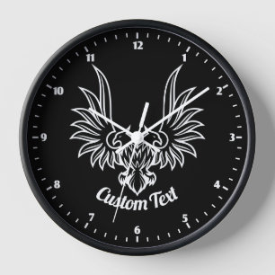 Tweekoppige Adelaar Wandklok