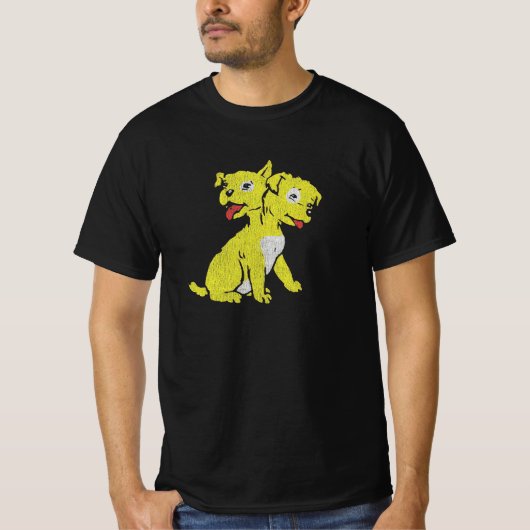 Tweekoppige Puppy T-shirt (Voorkant)