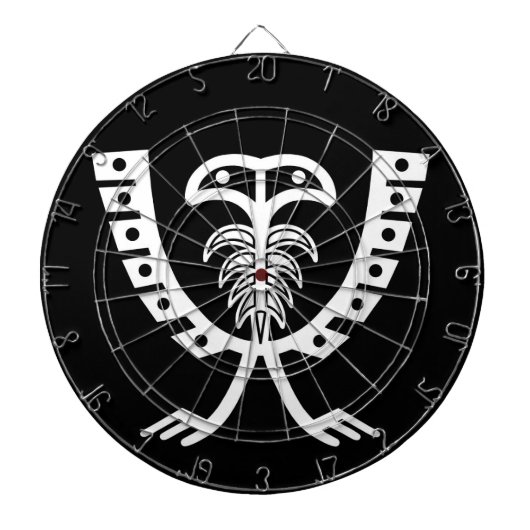 Tweekoppige Witte Adelaar Dartbord (Voorkant)