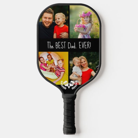 😁 tweeledige aangepaste tekst en foto 😍 pickleball paddle (Voorkant)