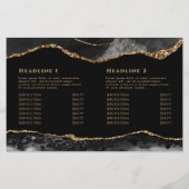 tweeledige brochure voor zwart goud (Achterkant)