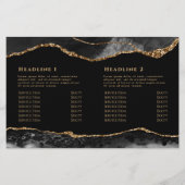 tweeledige brochure voor zwart goud (Achterkant)