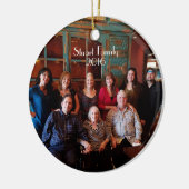 tweeledige kerstversiering 2016 keramisch ornament (Links)