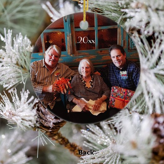  tweeledige kerstversiering keramisch ornament