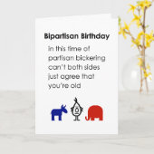 Tweeledige Verjaardag, een Grappig Gelukkig Kaart (Gele Bloem)