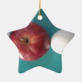 Tweelegige rode appel voor een pastei.JPG Keramisch Ornament (Voorkant)