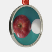 Tweelegige rode appel voor een pastei.JPG Metalen Ornament (Rechts)